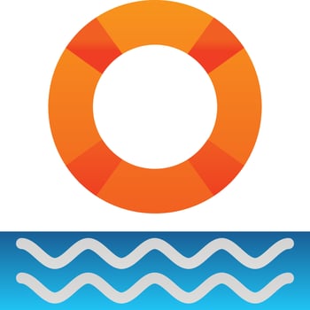 Lifebuoy Vector Icon Design