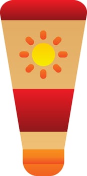 Sunscreen Vector Icon Design