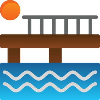 Pier Vector Icon Design