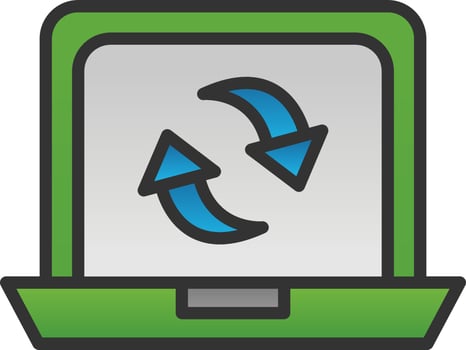 Sync Vector Icon Design