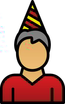 Birthday Boy Vector Icon Design