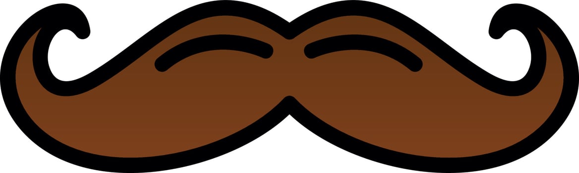 Moustache Vector Icon Design