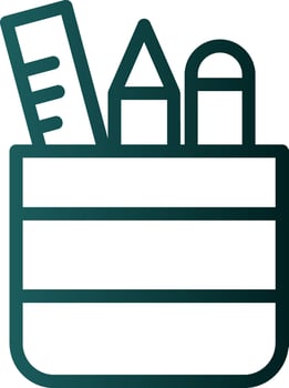 Pencil Case Vector Icon Design