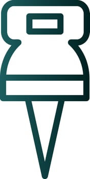 Push Pin Vector Icon Design