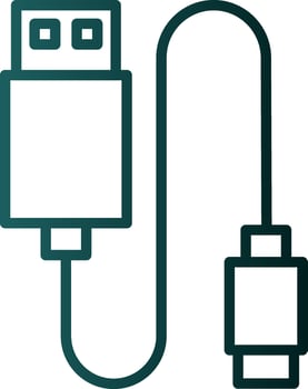 Data Cable Vector Icon Design