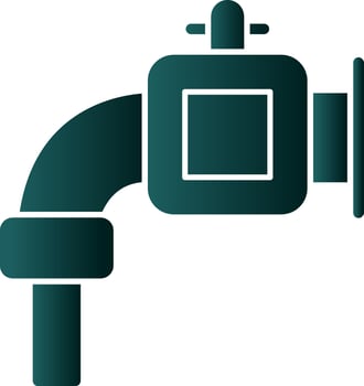 Water Pipe Vector Icon Design