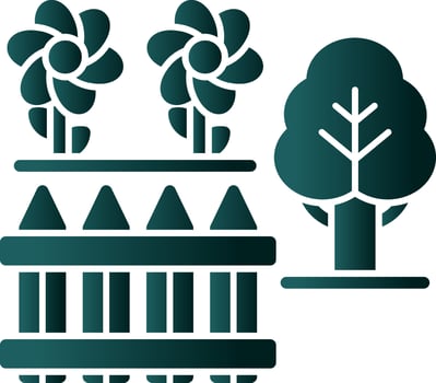 Back Garden Vector Icon Design