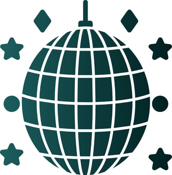 Disco Ball Vector Icon Design