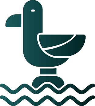 Seagull Vector Icon Design