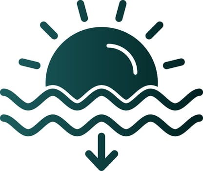 Sunset Vector Icon Design