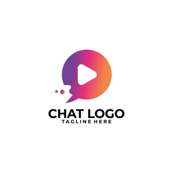 chatting logo icon vector isolated