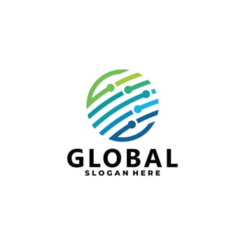 global vector logo design isolated