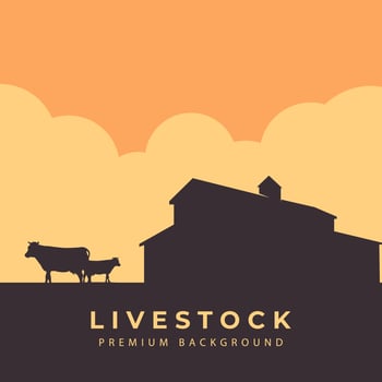 farm background agriculture design for template banner with barn logo vector illustration