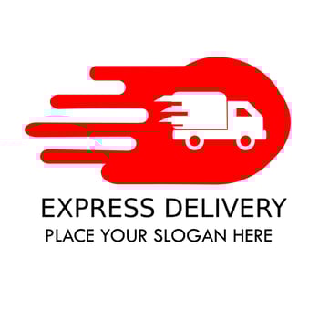Delivery express logo template illustration. suitbale for brand vector