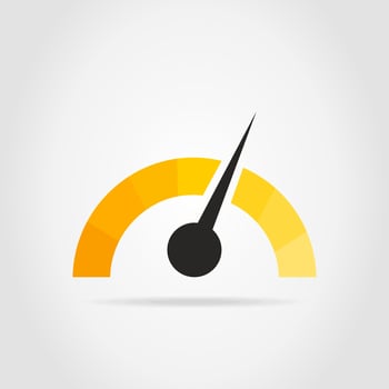 Arrow on a car speedometer vector