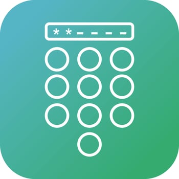 Passcode Lock Vector Icon