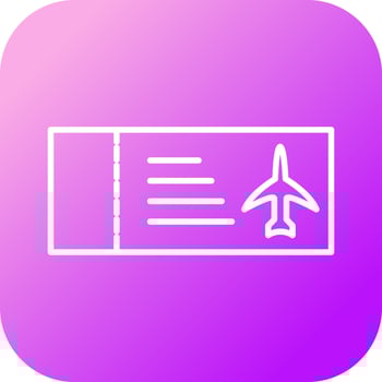 Plane Tickets Vector Icon