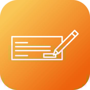Write Cheque Vector Icon