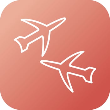 Multiple Flights Vector Icon