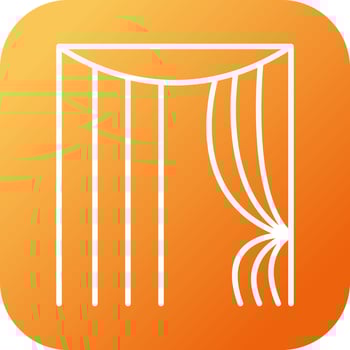 Curtains Vector Icon