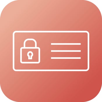 Protected Card Vector Icon