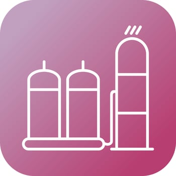Refinery Vector Icon