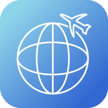 International Flights Vector Icon