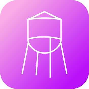 Water Tower Vector Icon