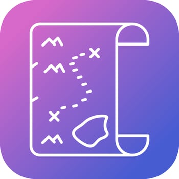 Pirate Map Vector Icon