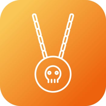 Pirate Necklace Vector Icon