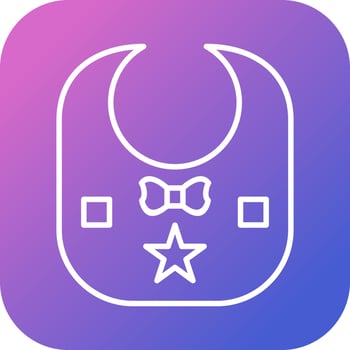 Baby Bib Vector Icon