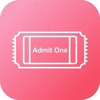 Movie Ticket Vector Icon