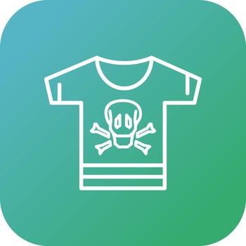 Pirate Shirt Vector Icon