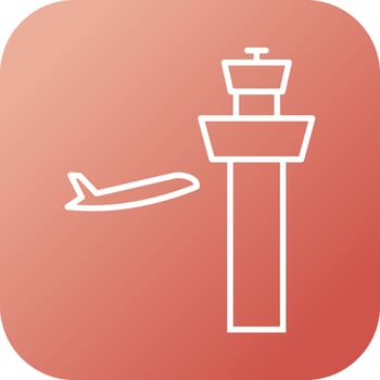 Air Control Tower Vector Icon