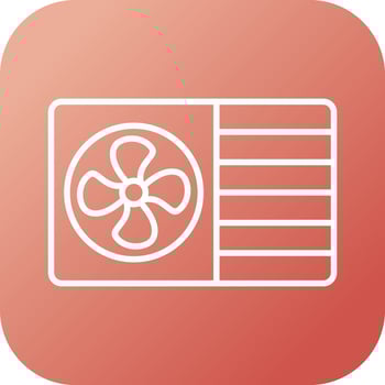 AC Window Unit Vector Icon