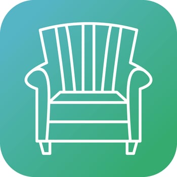 Single Sofa Vector Icon
