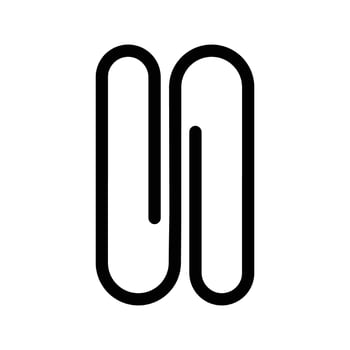 paper clip logo vector