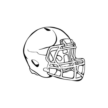 footbal helmet safety illustration design vector