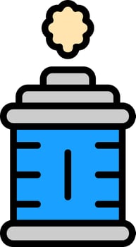 Tear Gas Vector Icon Design
