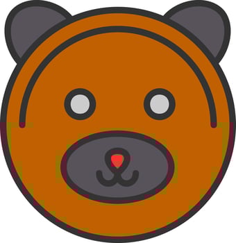 Bear Vector Icon Design