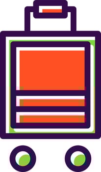 Baggages Vector Icon Design