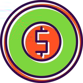 Coin Vector Icon Design