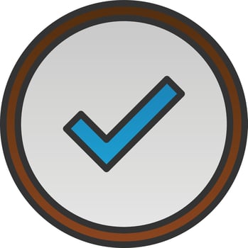 Checked Vector Icon Design