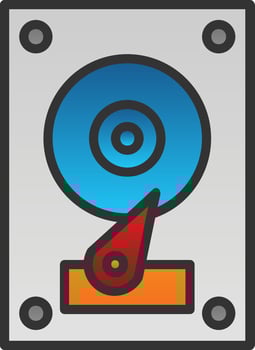Hard Disk Vector Icon Design