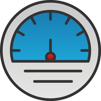 Speedometer Vector Icon Design