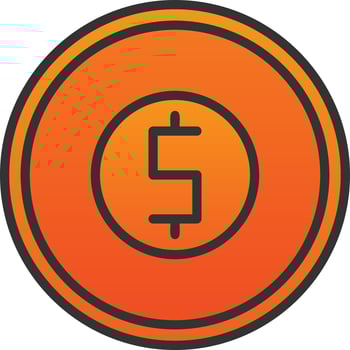 Coin Vector Icon Design