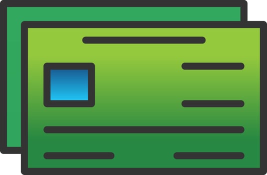 Credit Card Vector Icon Design