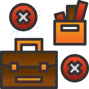 Job Loss Vector Icon Design