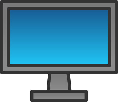 Monitor Screen Vector Icon Design