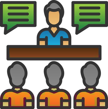 Interview Vector Icon Design
